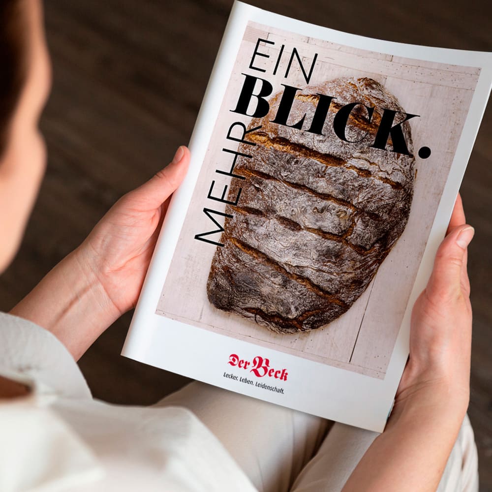 Titel Imagebroschüre Beck Brot EinBlick. MehrBlick.